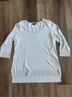 Cyrus Light Gray Scoop Neck Pullover XL